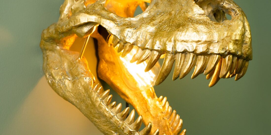 Wandleuchte Rexy in Gold von Werner Voß